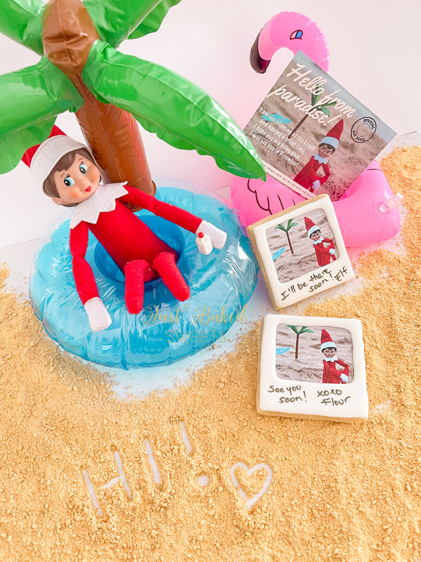 I'll Be There Soon Elf Cookie