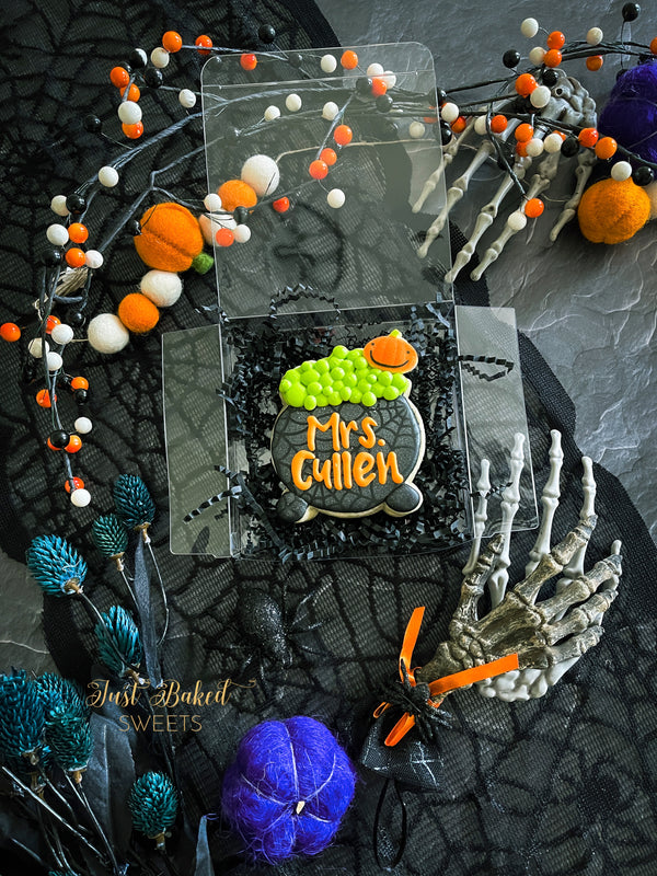 Magical Cauldron Decorated Sugar Cookie