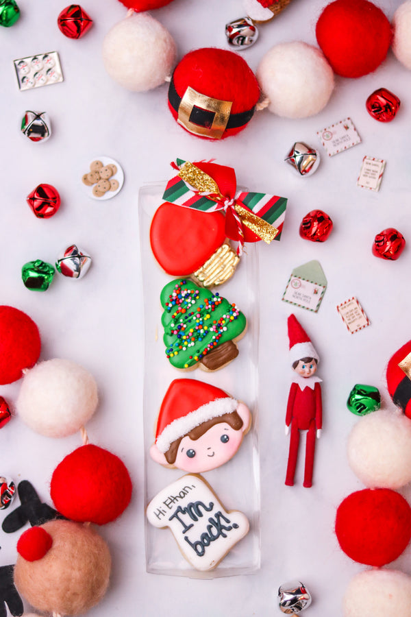 Mini Elf Decorated Sugar Cookie Set