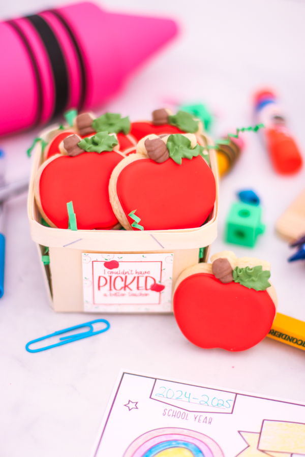 Mini Apple Cookies Basket