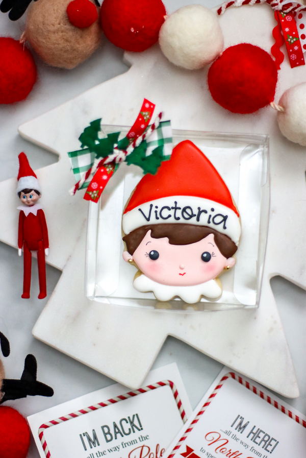 Elf Decorated Sugar Cookie, Girl 2025