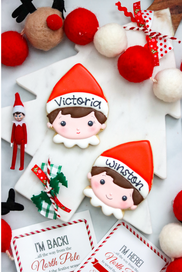 Elf Decorated Sugar Cookie, Boy 2025