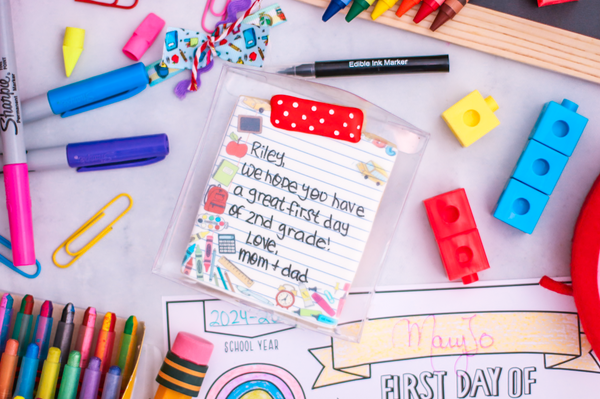 Back to School Note Cookie