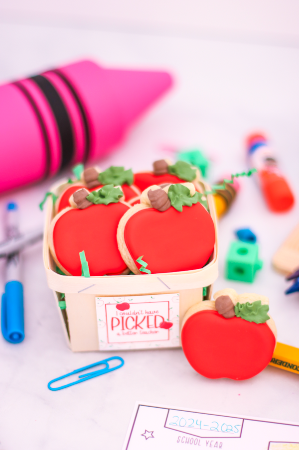 Mini Apple Cookies Basket