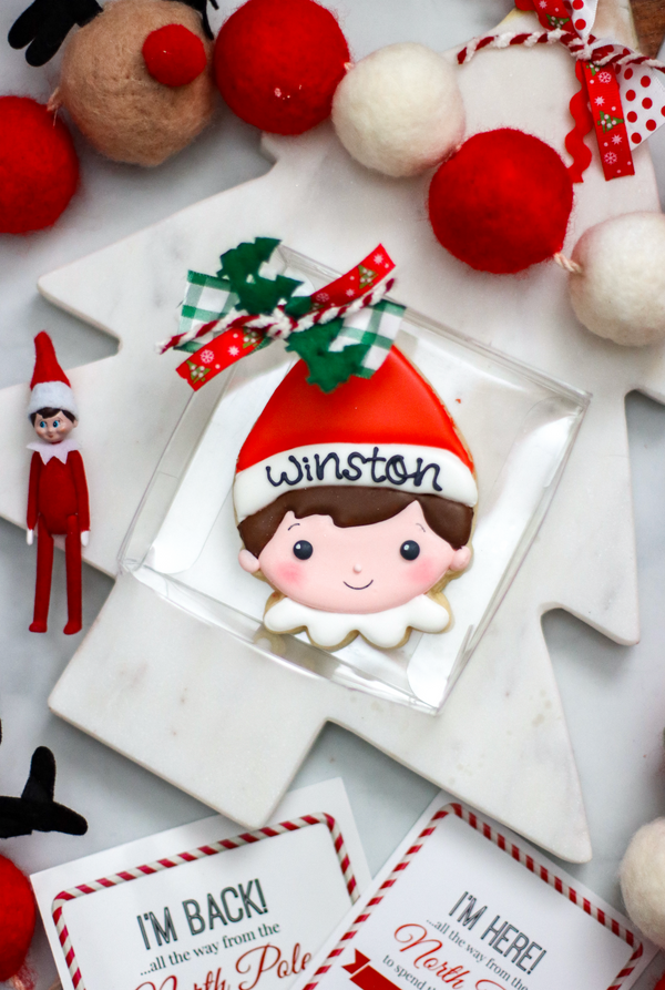 Elf Decorated Sugar Cookie, Boy 2025