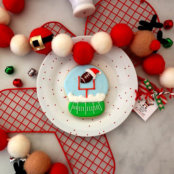 Christmas Football Snow Globe